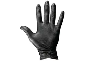 Dirt defense diamond grip Nitrate gloves L