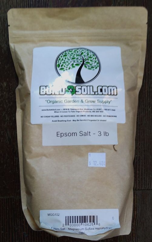Build a soil epsom salt 3lbs