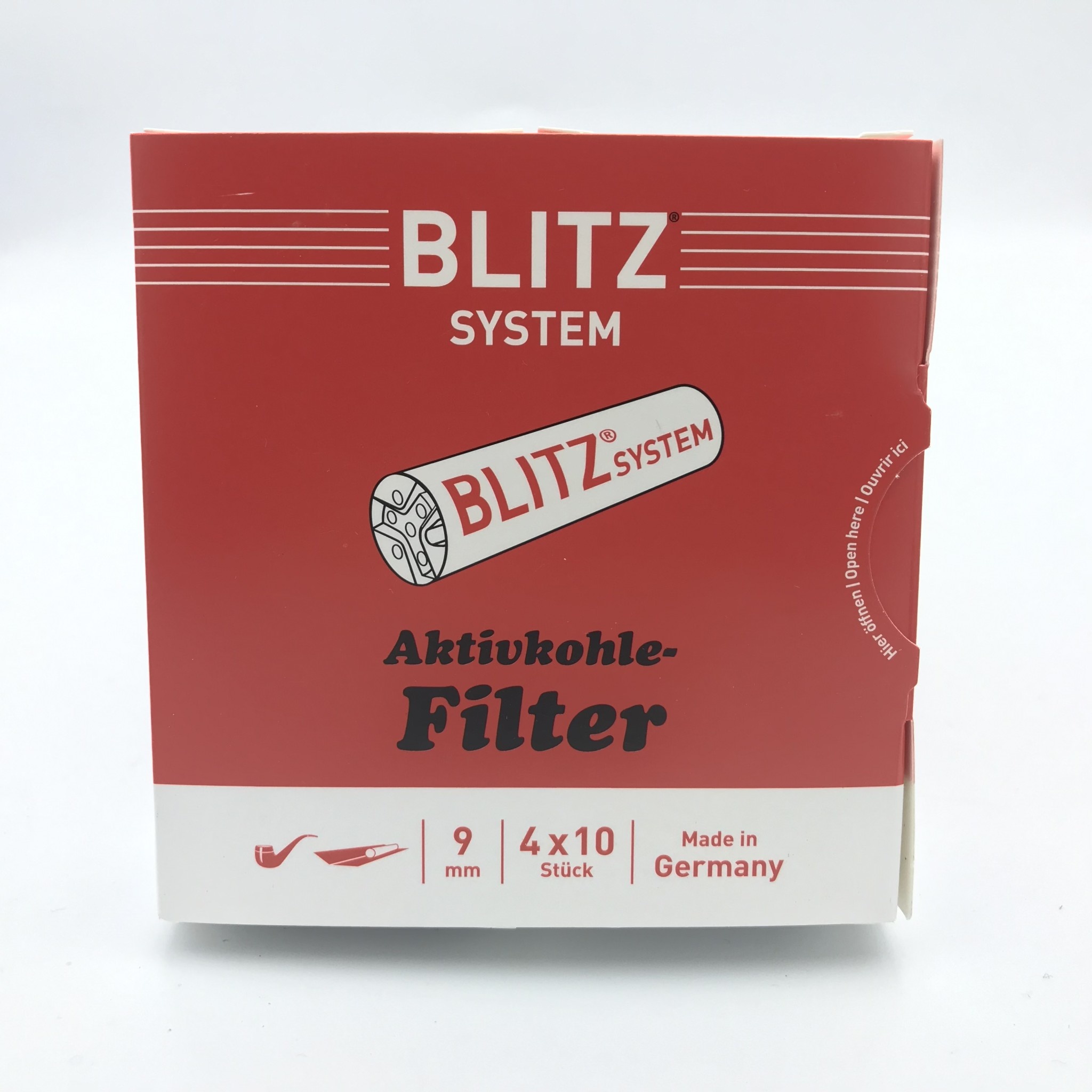 Blitz Blitz 9mm Charcoal Pipe Filters Walper Tobacco