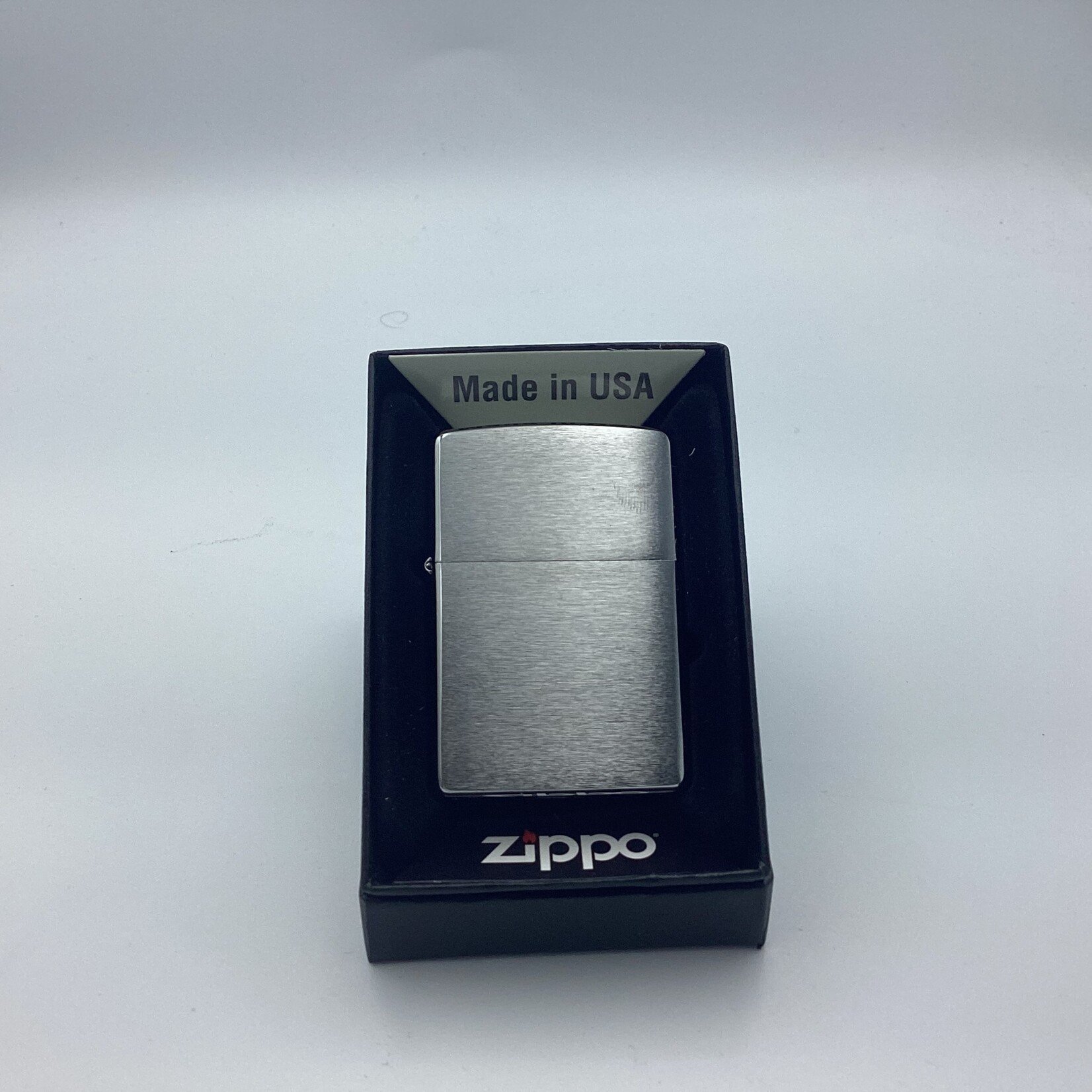 Zippo Regular Brush Finish Chrome Zippo