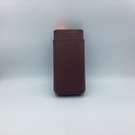 Just Cigars 3 Finger Cedar Lined Robusto Cigar Case Brown