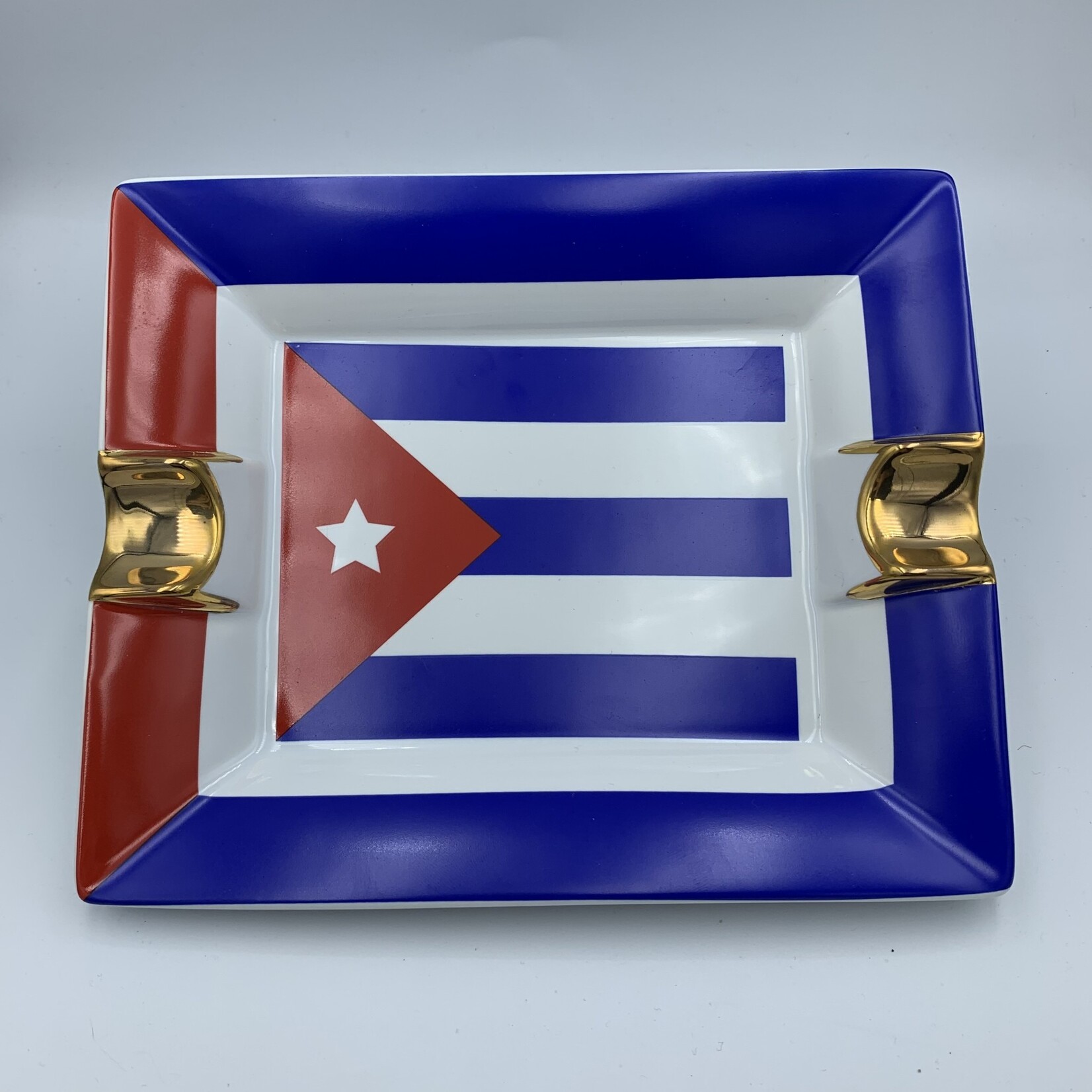 Just Cigars Cuban Flag Ashtray
