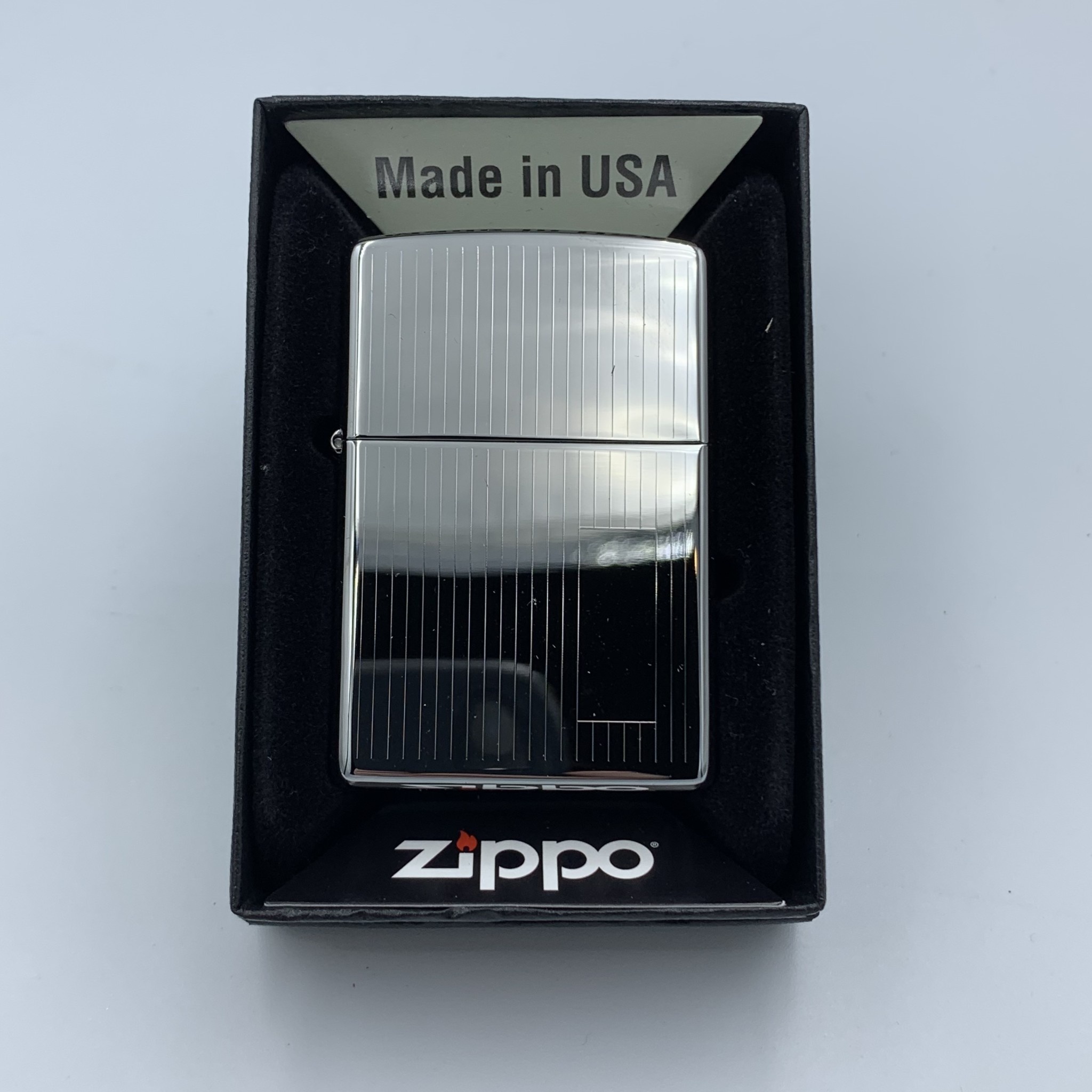 Zippo Silver Pinstripe Zippo Walper Tobacco