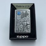 Zippo Wolfpack and Blue Moon Engraved Zippo
