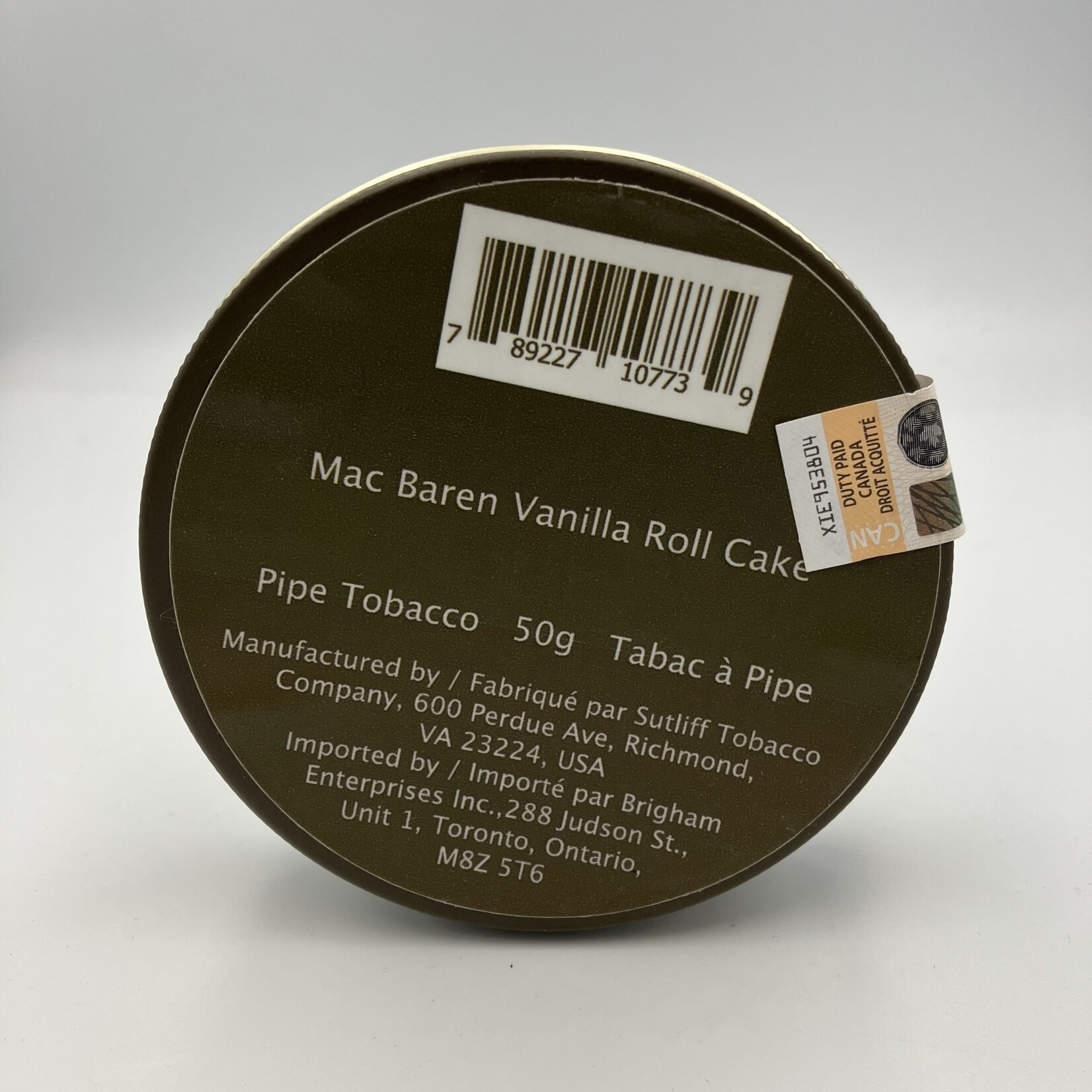Mac Baren Mac Baren Vanilla Roll Cake