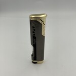 Regal Regal Sleek Single Torch Lighter Gunmetal + Gold