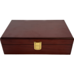 Just Cigars Clasp Humidor Mahogany