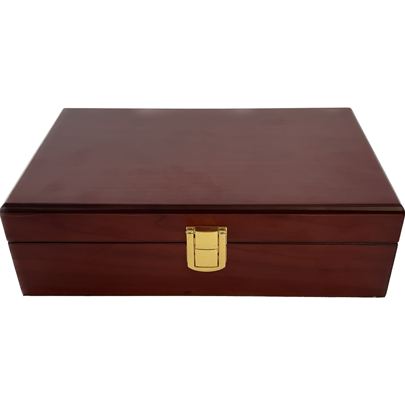 Just Cigars Clasp Humidor Mahogany