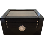 Just Cigars Button Humidor Black