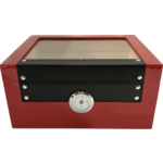 Just Cigars Button Humidor Red
