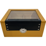 Just Cigars Button Humidor Yellow