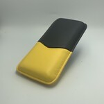 Just Cigars 3 Finger Yellow Carbon Cigar Case Cedar Lined