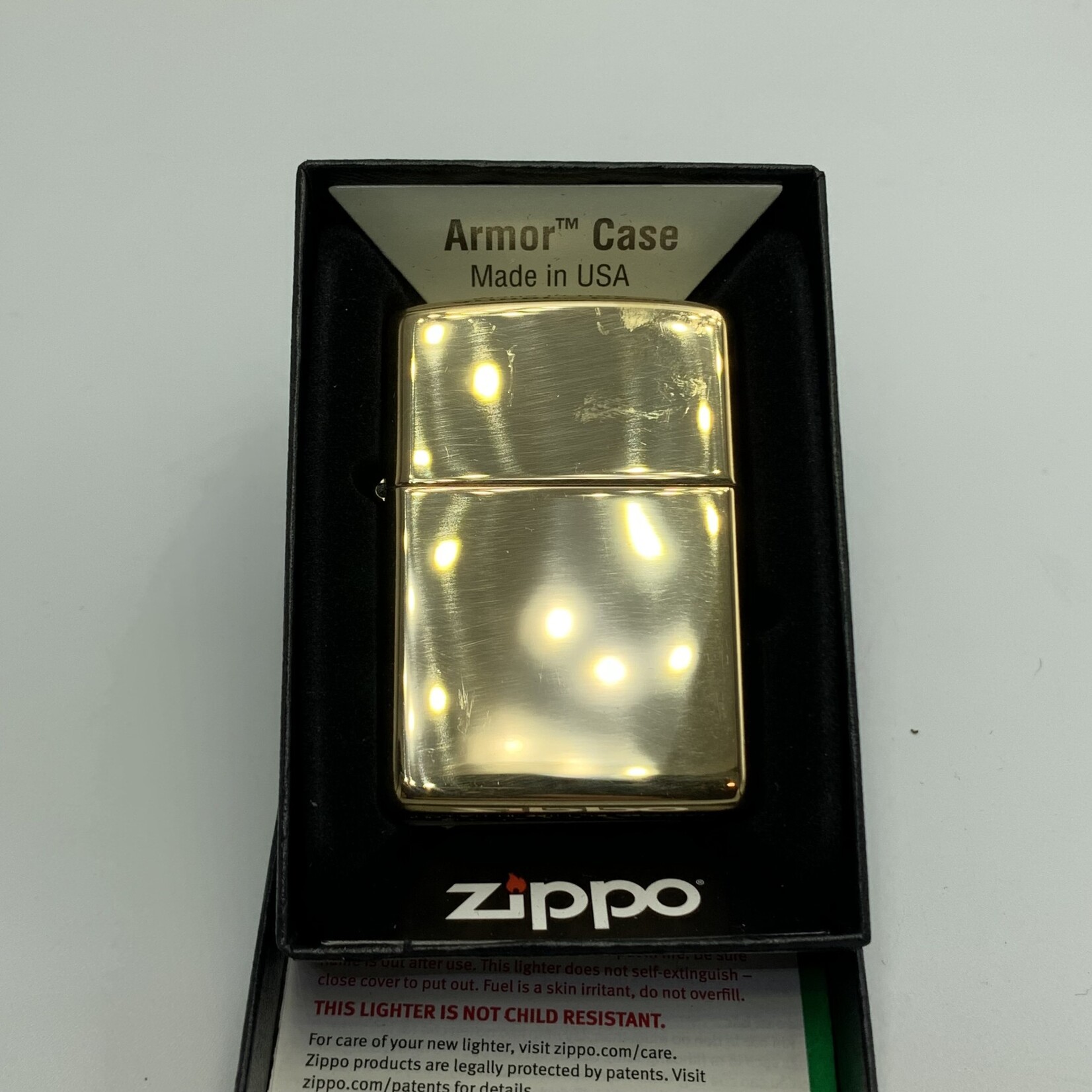 Zippo Zippo High Polish Brass Armor Case Heavy