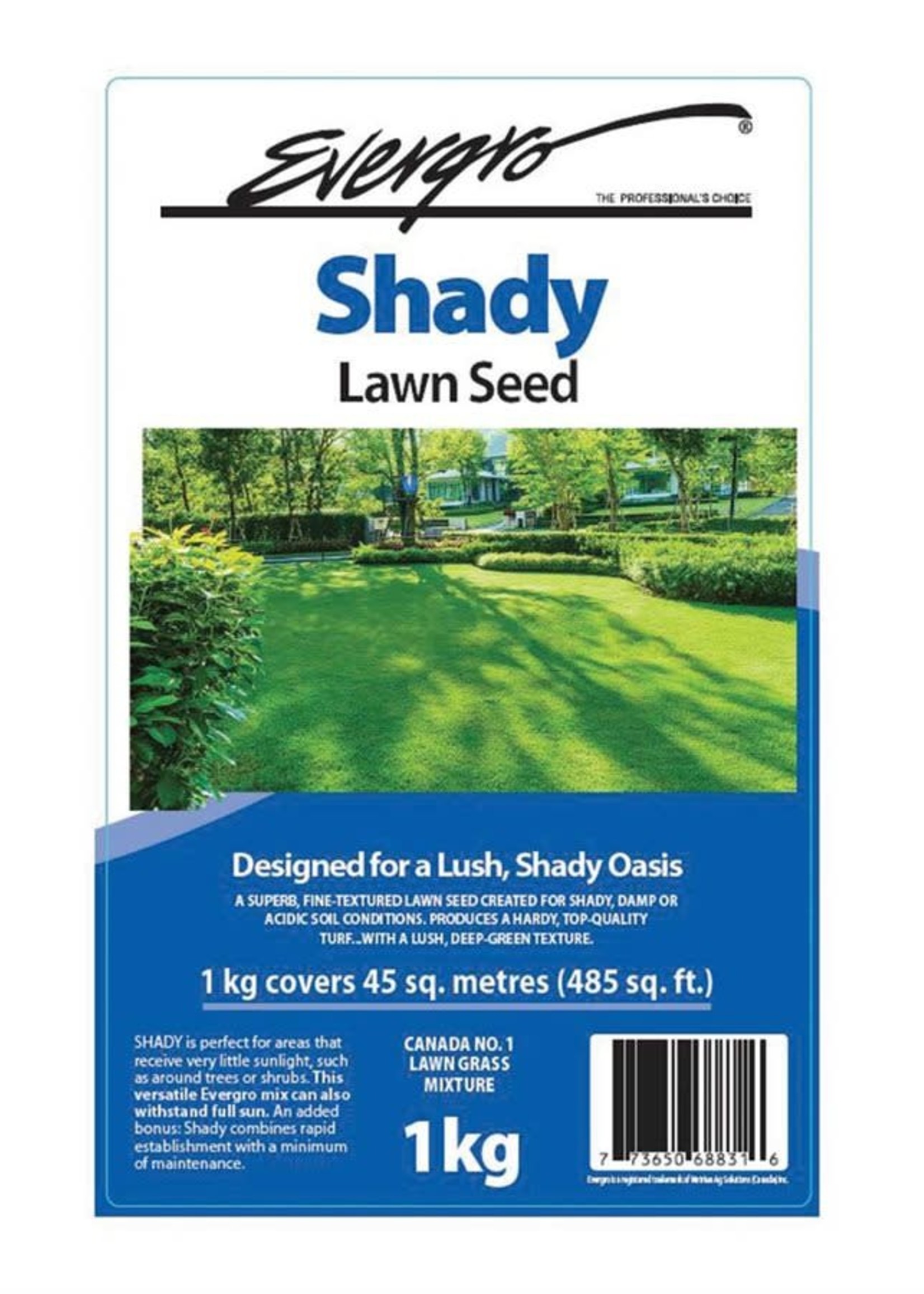 Evergro Shady Grass Seed 1kg Yaga Cafe Garden Co.