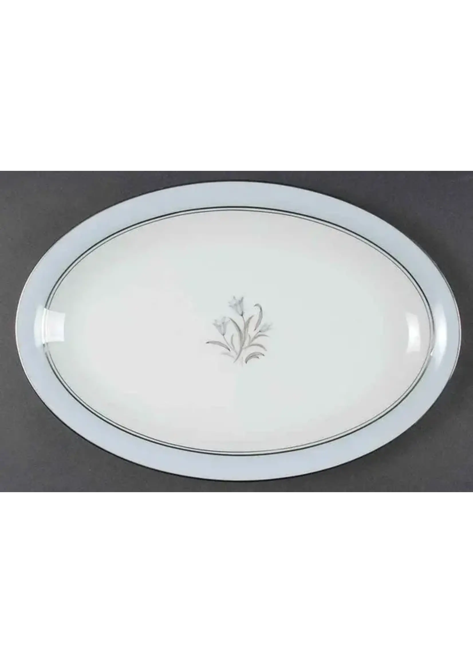 NORITAKE BLUEBELL OVAL SERVING PLATTER 12"