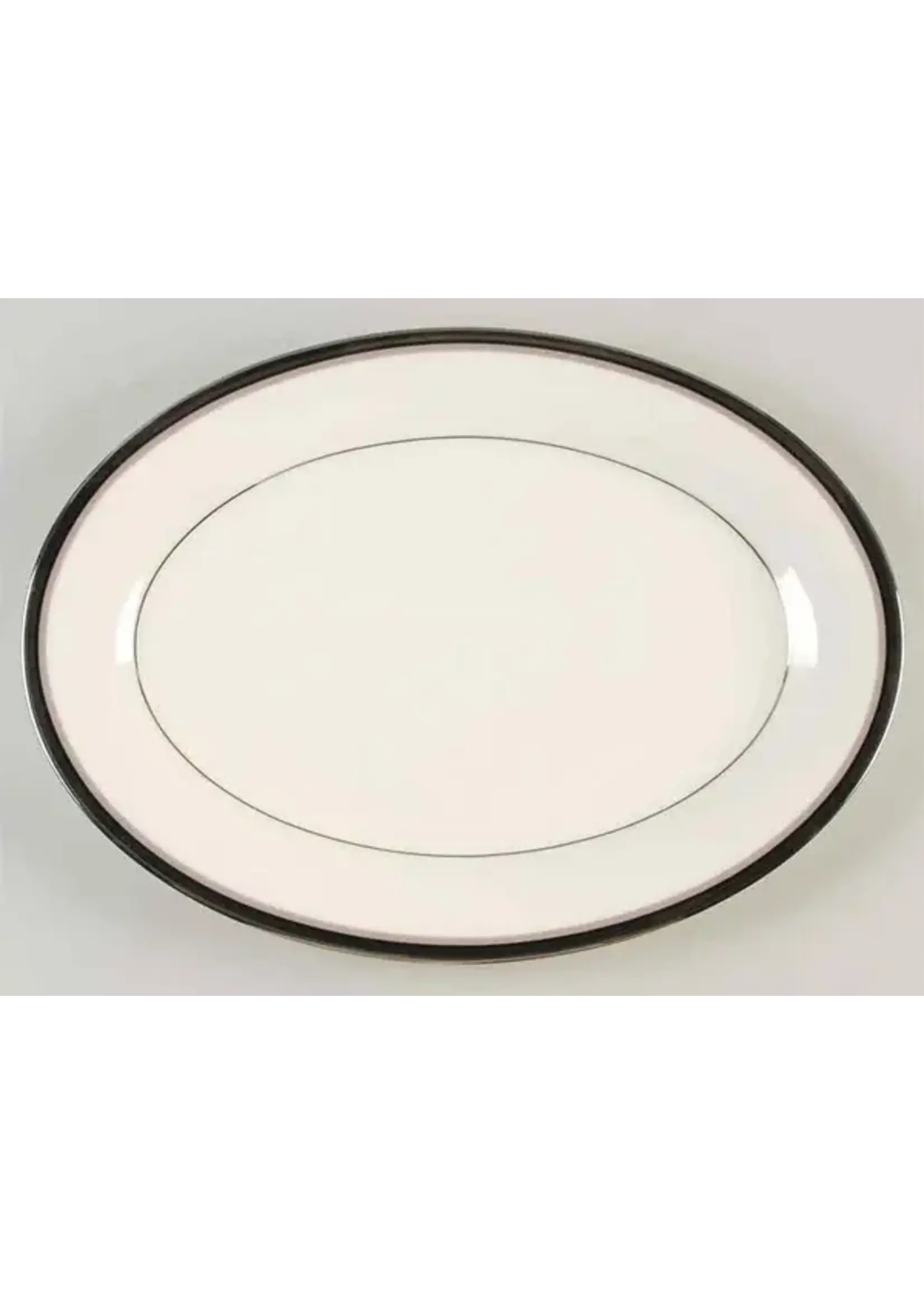 NORITAKE PLATINUM LIGHTS OVAL PLATTER 14 1/8"