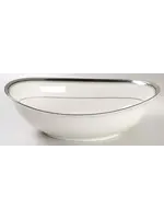 NORITAKE PLATINUM LIGHTS OVAL VEGETABLE BOWL 9 7/8"