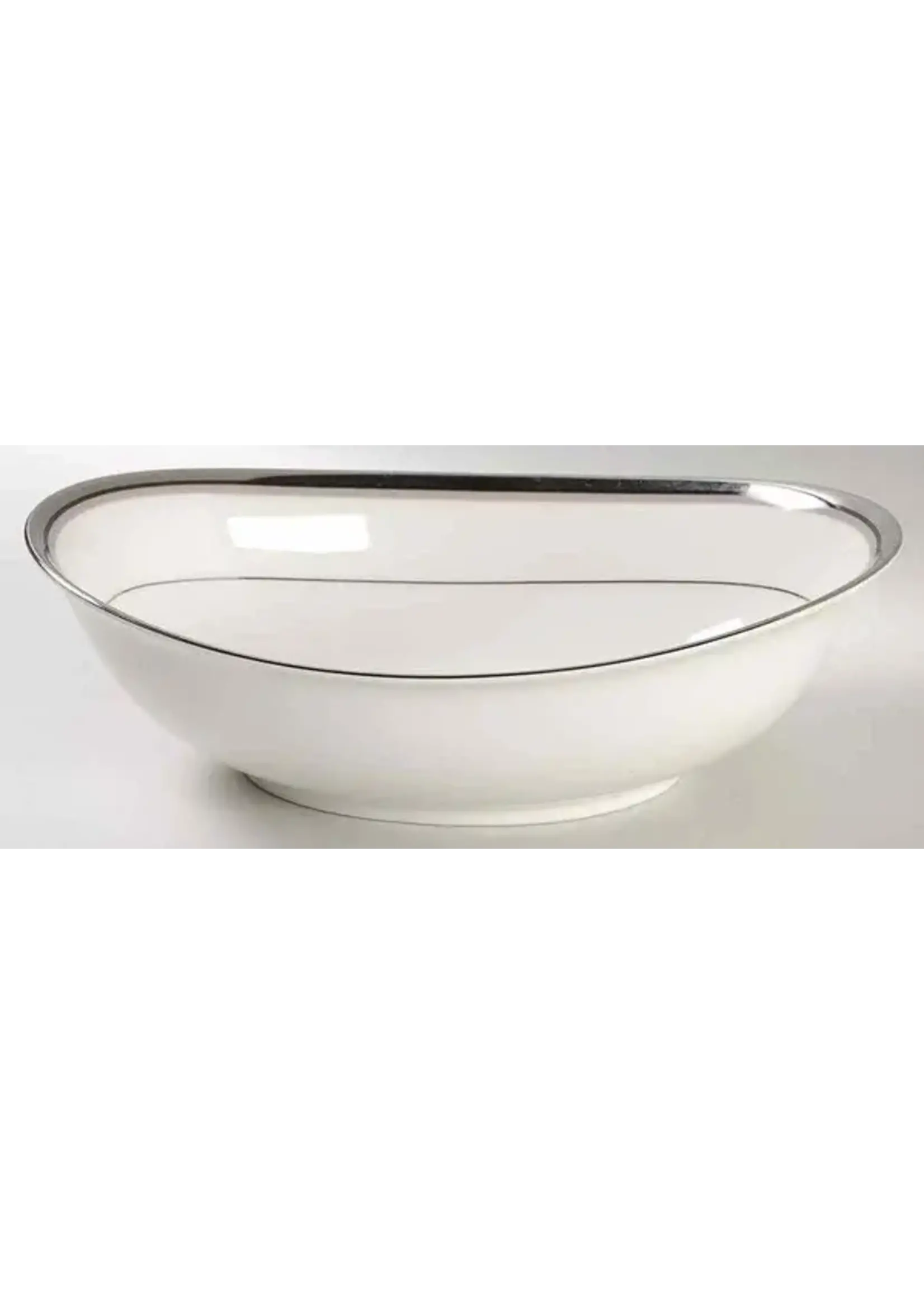 NORITAKE PLATINUM LIGHTS OVAL VEGETABLE BOWL 9 7/8"