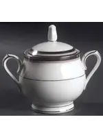 NORITAKE PLATINUM LIGHTS SUGAR BOWL & LID 3 3/8"