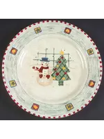 GIBSON SNOWMAN SALAD/DESSERT PLATE 7 3/4"