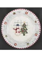 GIBSON SNOWMAN DINNER PLATE 10 3/4"