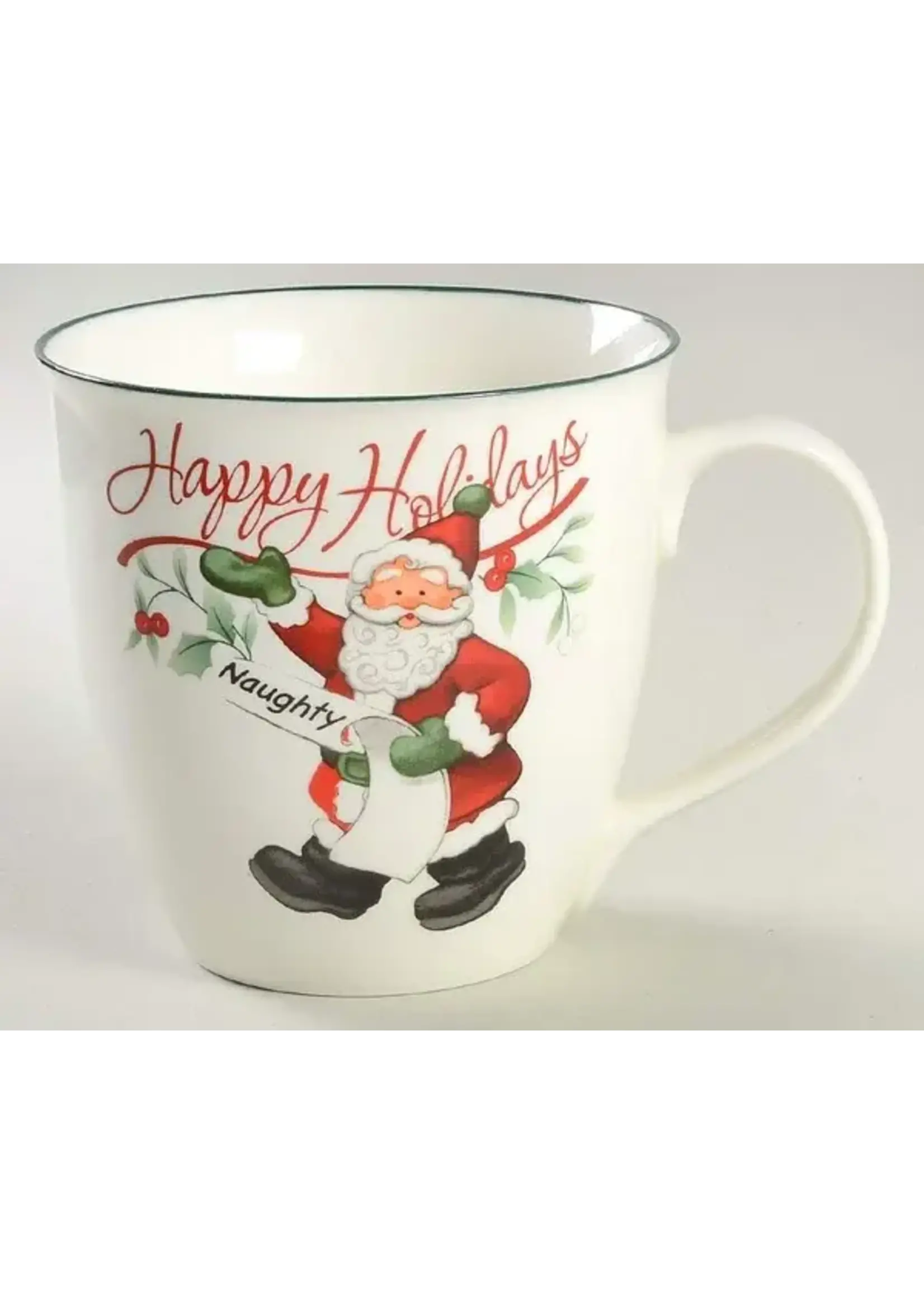 PFALTZGRAFF WINTERBERRY MUG NAUGHTY 4 1/2"