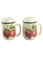 CHINA PEARL APPLES SALT & PEPPER STOVE TOP SET