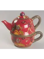 TRACY PORTER OCTAVIA HILL TEAPOT & CUP 5"