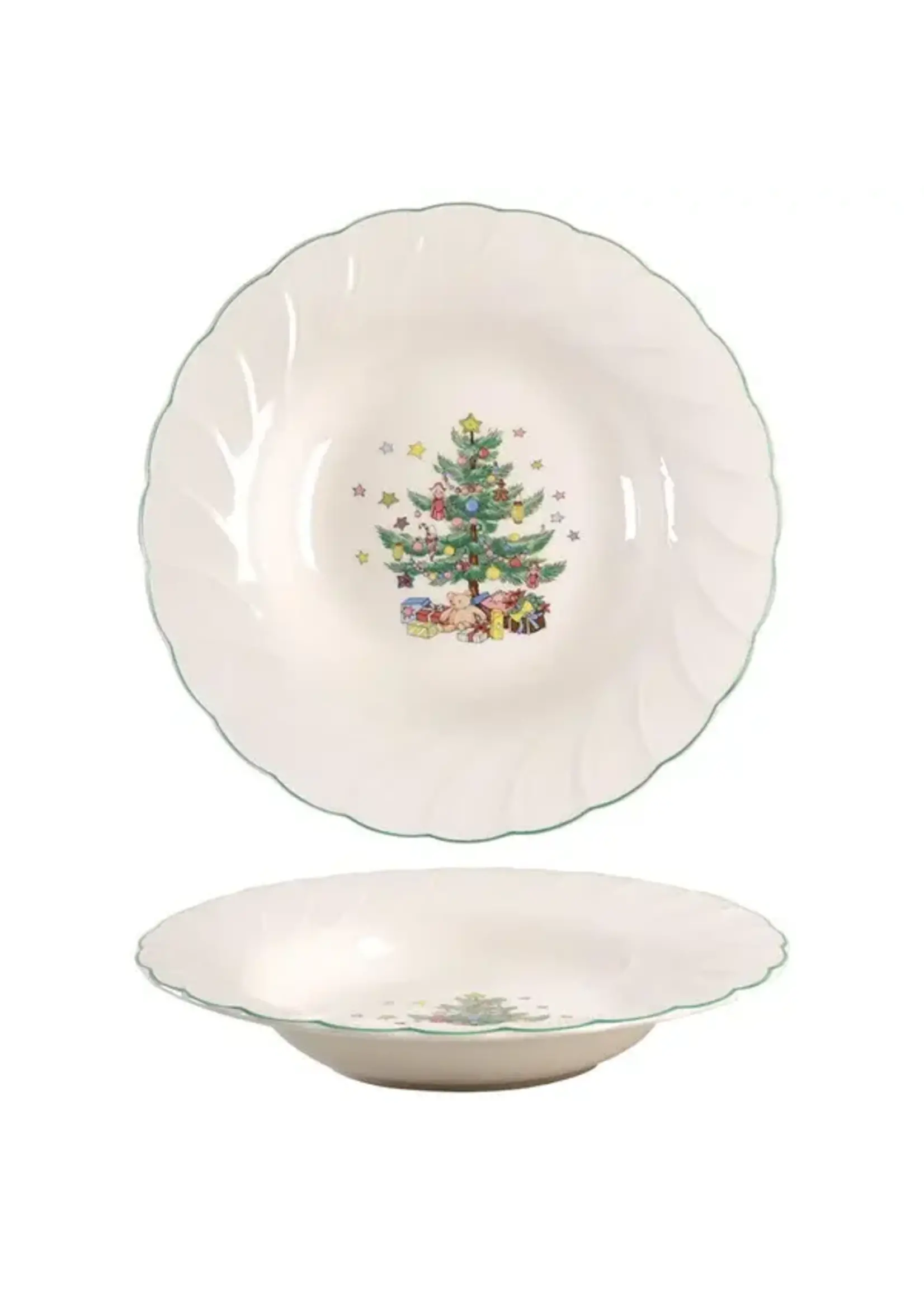 NIKKO HAPPY HOLIDAYS SOUP BOWL 9 1/4"