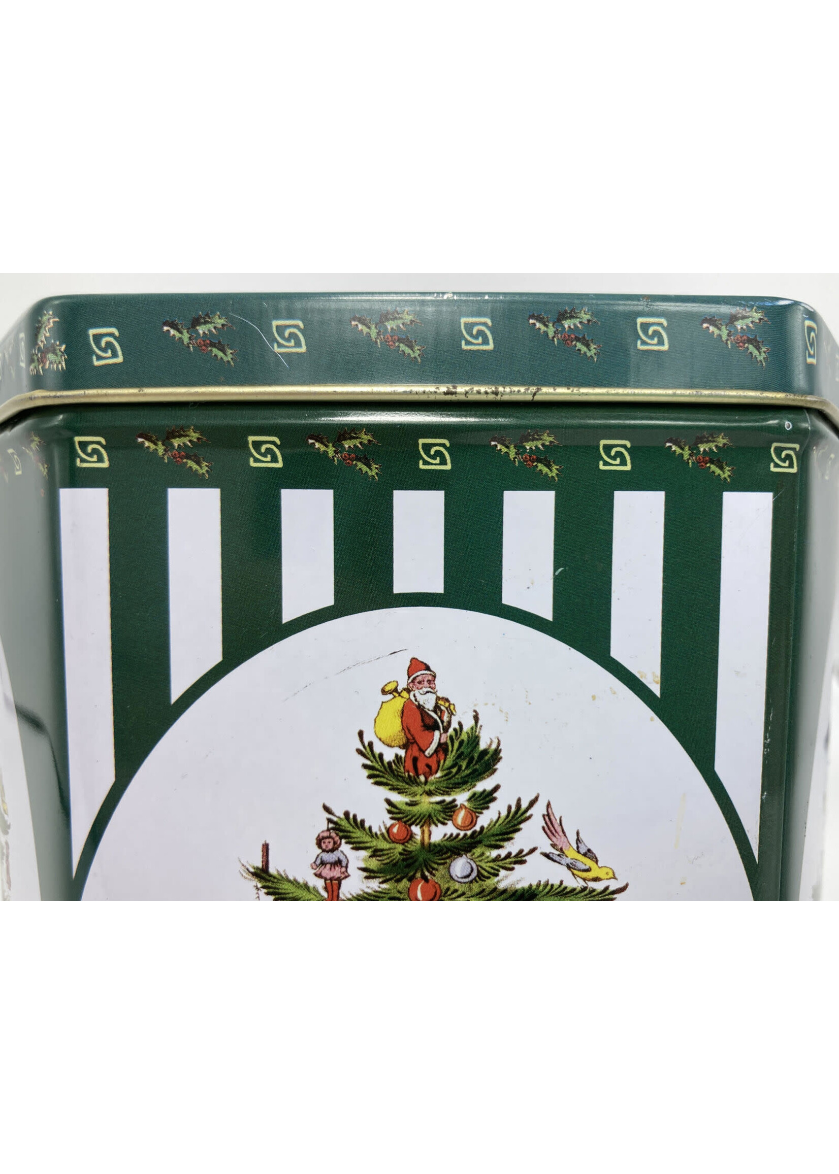 SPODE CHRISTMAS TREE TIN GREEN 6"