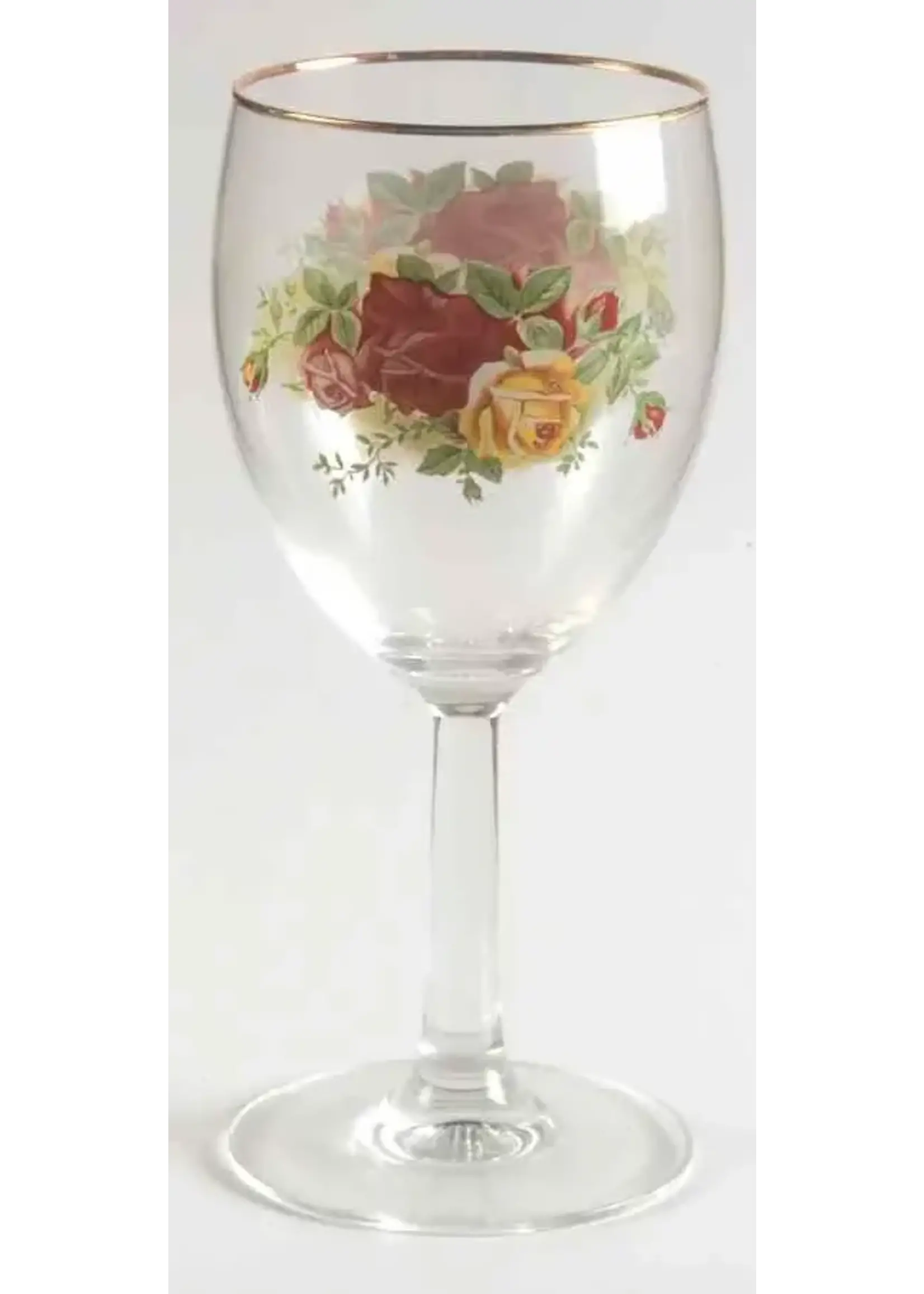 ROYAL ALBERT OLD COUNTRY ROSES GOBLET 12 OZ