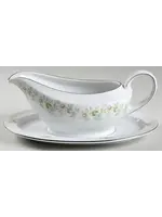 JOHANN HAVILAND FOREVER SPRING GRAVY BOAT & UNDERPLATE