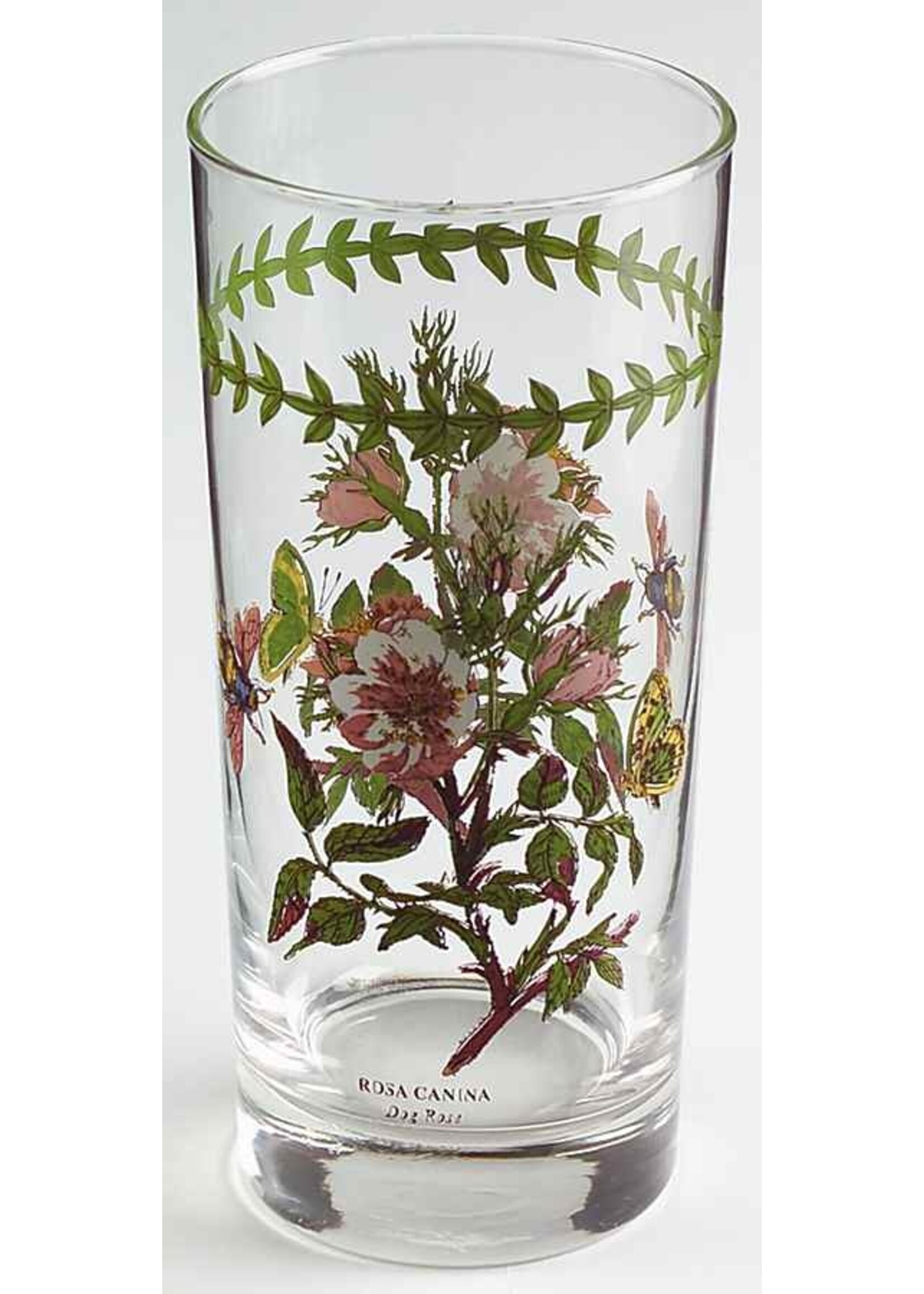 PORTMEIRION BOTANIC GARDEN TUMBLER DOG ROSE 16 OZ