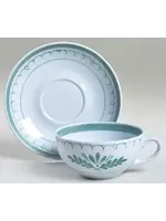 GREEN THISTLE CUP & SAUCER 2"