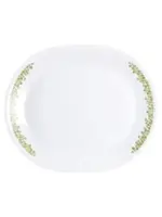 CORNING SPRING BLOSSOM OVAL FLORAL PLATTER 12 1/4"