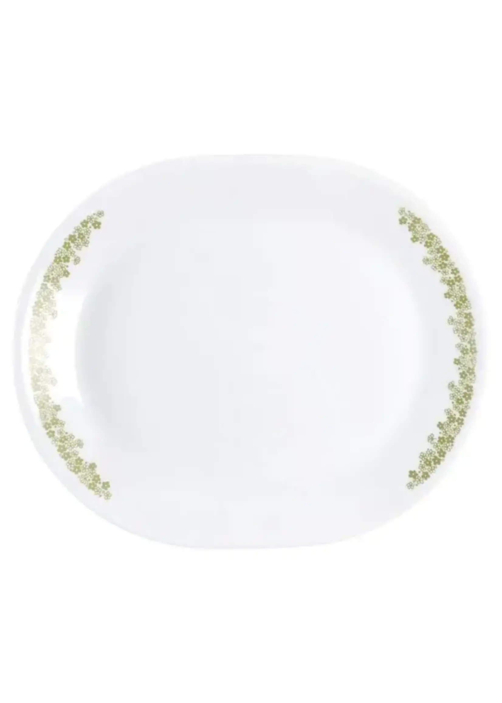 CORNING SPRING BLOSSOM OVAL FLORAL PLATTER 12 1/4"