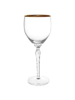 LENOX MONROE CRYSTAL WINE GLASS 7 5/8"