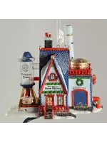 NORTH POLE VILLAGE ORNAMENT REAL PLASTIC SNOW FACTORY