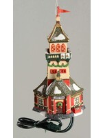 NORTH POLE VILLAGE ORNAMENT SANTA'S LOOKOUT TOWER