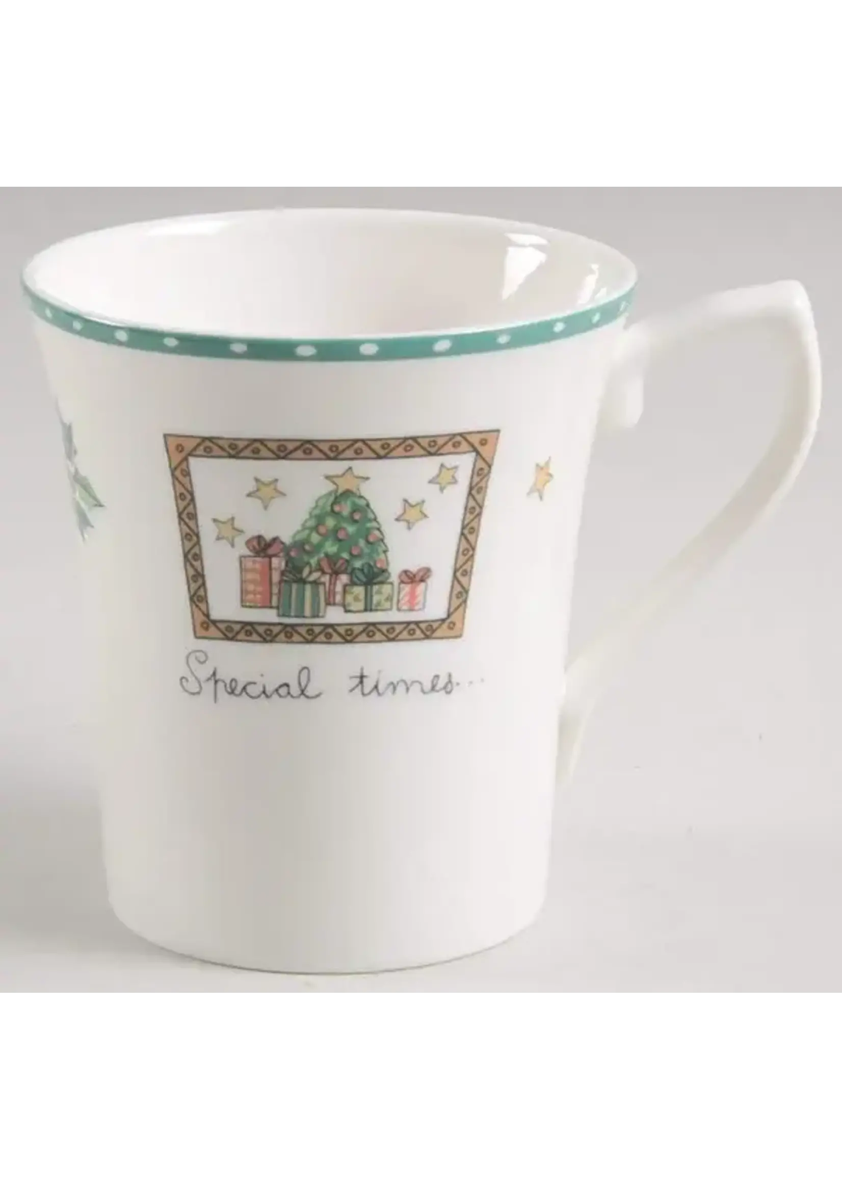 MIKASA CHRISTMAS WISH MUG/CAPPUCINO 4"