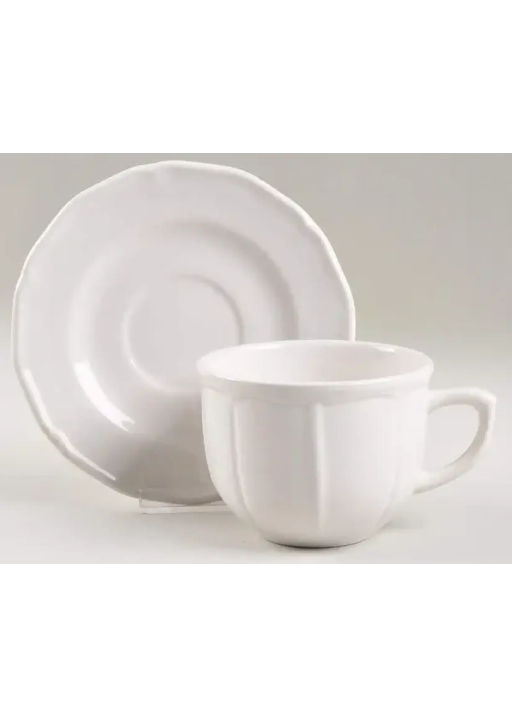 FARBERWARE FRENCH BUFFET CUP & SAUCER SET-FLAT 3'