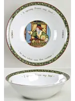 PORTMEIRION CHRISTMAS STORY BOWL 8" SPRANG FROM MY BED