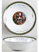 PORTMEIRION CHRISTMAS STORY BOWL 8" SOON GAVE ME