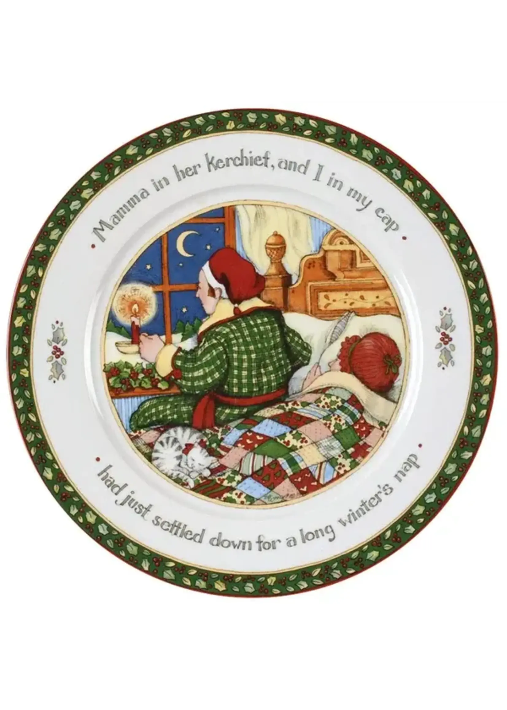 PORTMEIRION PORTMEIRION CHRISTMAS STORY DINNER PLATE 10 3/4" MAMMA IN HER