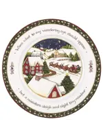 PORTMEIRION CHRISTMAS STORY DINNER PLATE 10 3/4" WHEN WHAT TO