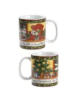 PORTMEIRION CHRISTMAS STORY MUG 3 3/4" CHAIR AND TREE