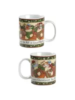 PORTMEIRION CHRISTMAS STORY MUG 3 3/4" STOCKING