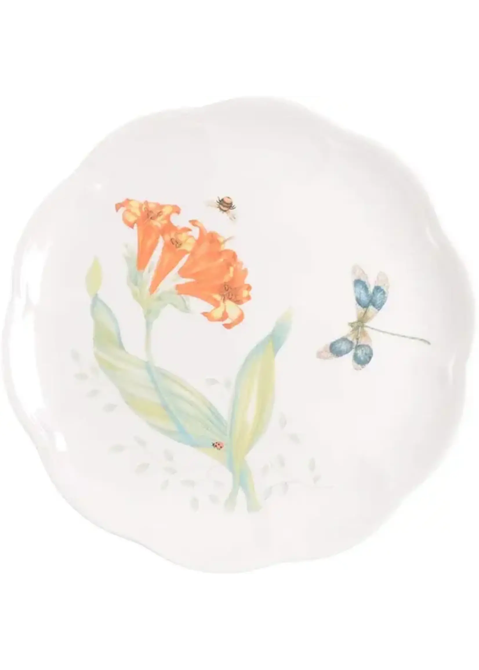 LENOX LENOX BUTTERFLY MEADOW LUNCH PLATE 9 1/8" DRAGONFLY