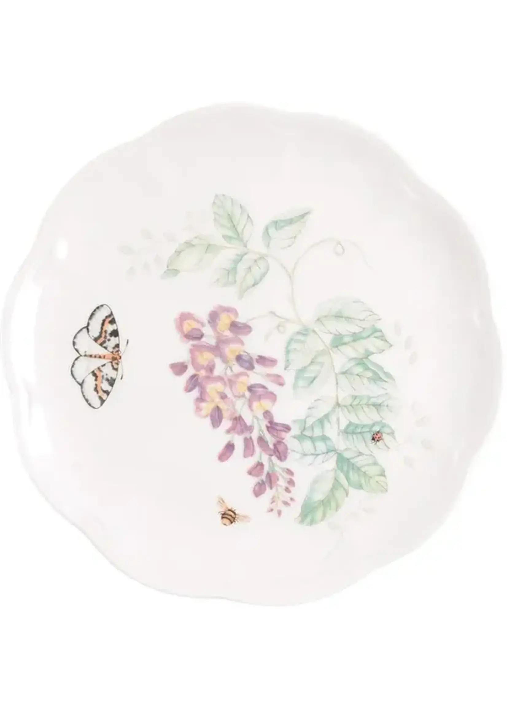 LENOX LENOX BUTTERFLY MEADOW LUNCH PLATE 9 1/8" EASTERN TAIL BLUE