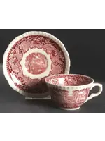 MASONS VISTA PINK CUP & SAUCER